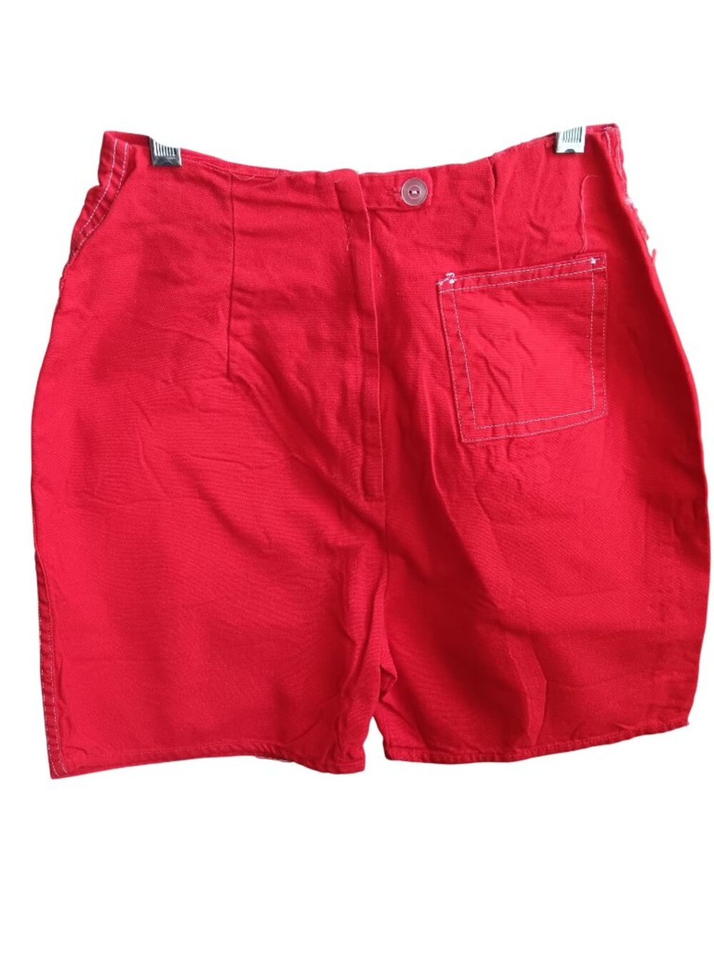 True Vintage 1950's Farm Gym Shorts 24" RED ROCKABILLY High Waisted